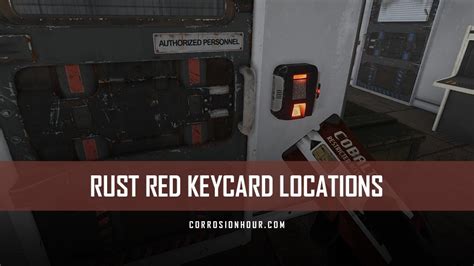 where to use red keycard rust|RUST .